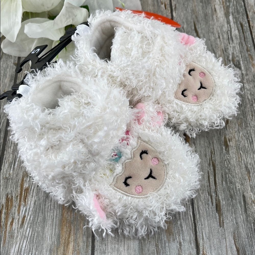 Baby Girls Llama Bootie Slippers Shoes Size 5 - Picture 3 of 6